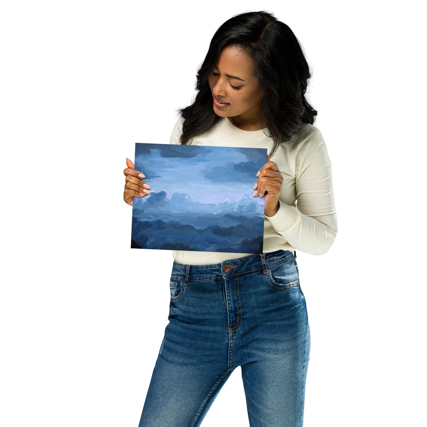 "Amusement Park Clouds" Print