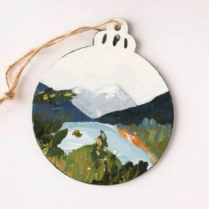 Diablo Lake Hand Painted Ornament