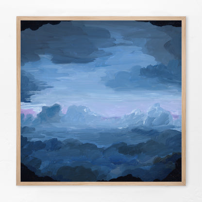 "Amusement Park Clouds" Print
