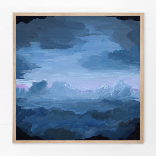 "Amusement Park Clouds" Print