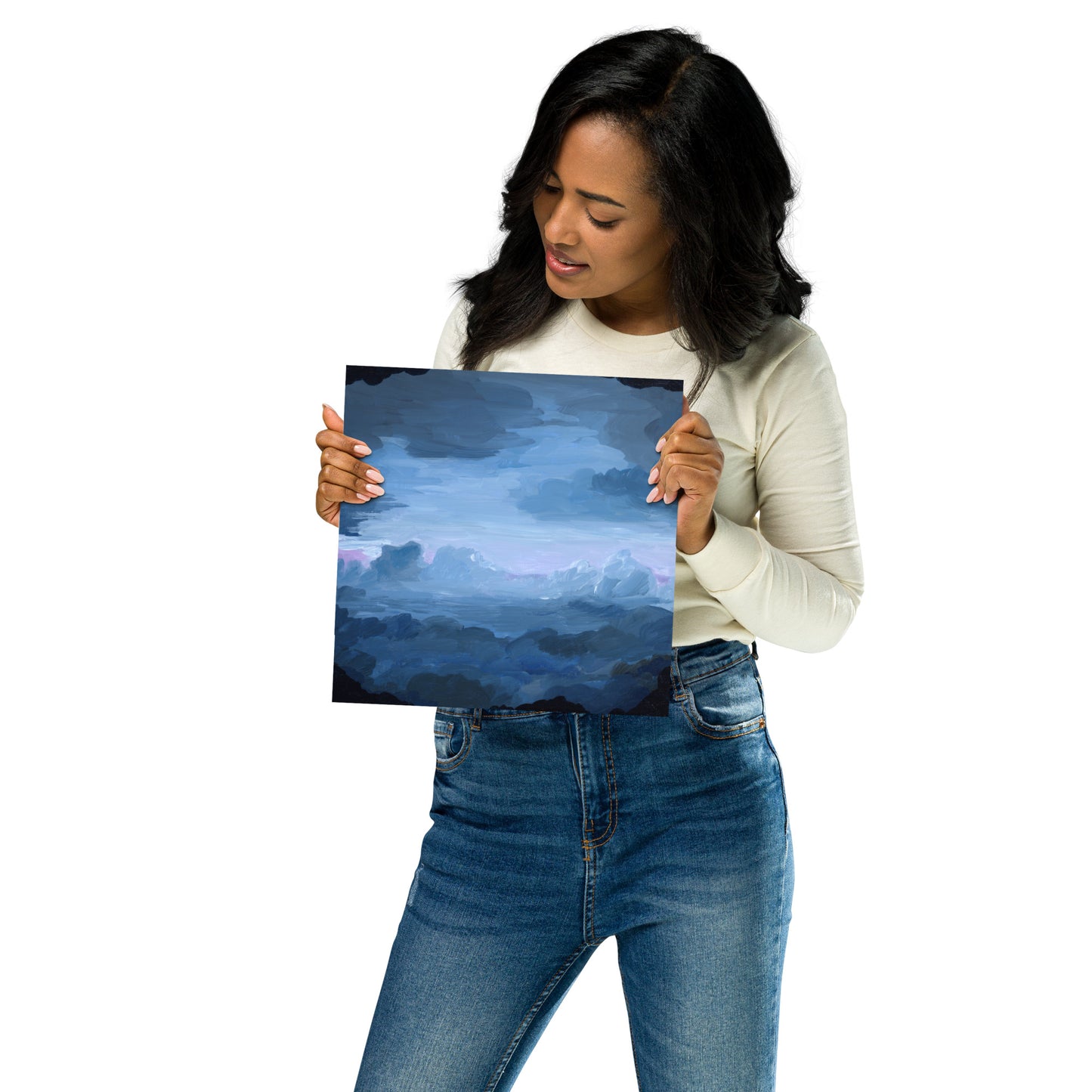 "Amusement Park Clouds" Print