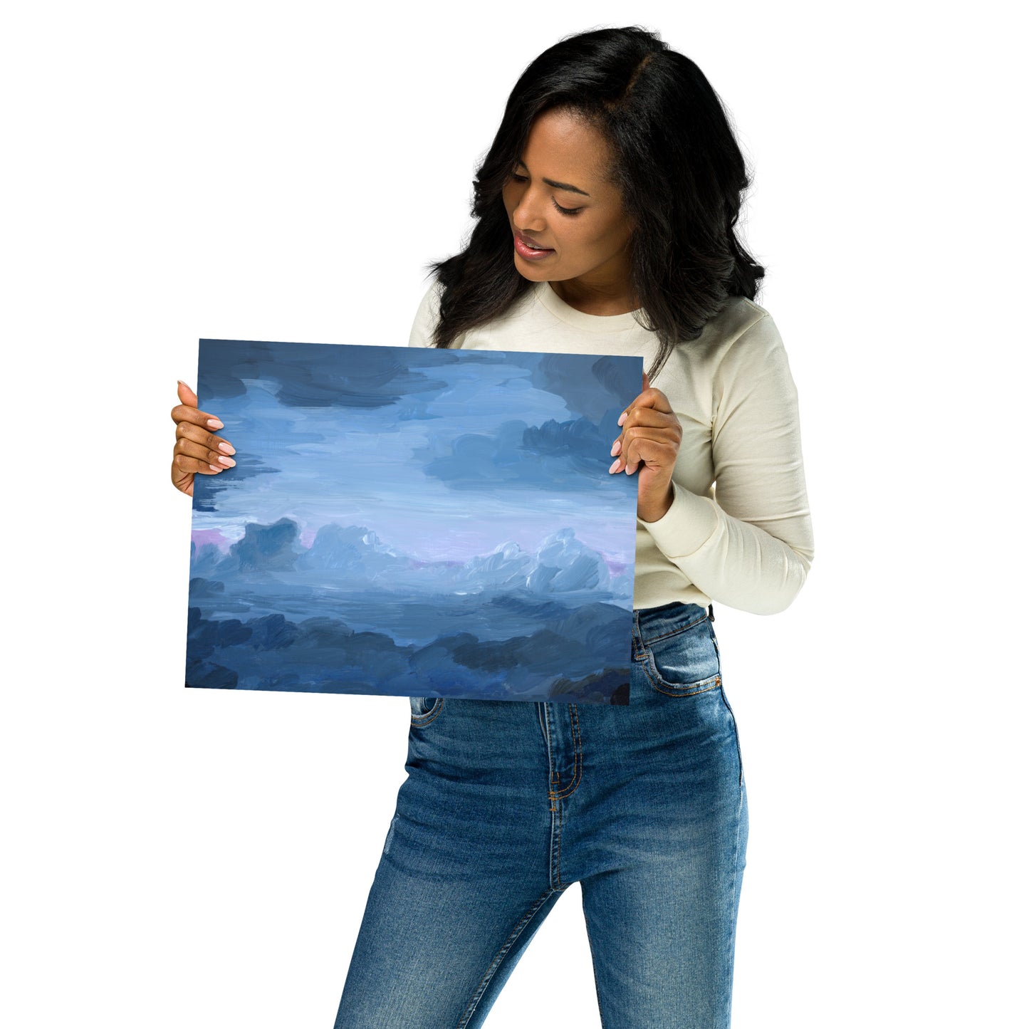"Amusement Park Clouds" Print