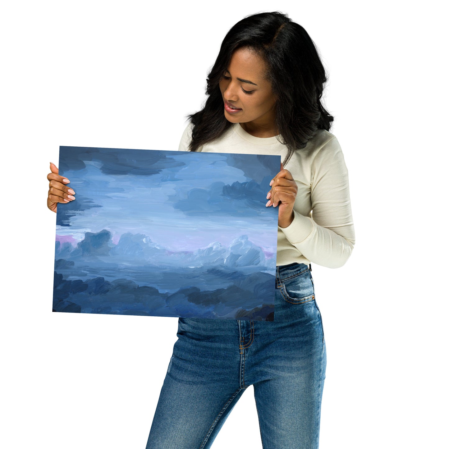 "Amusement Park Clouds" Print