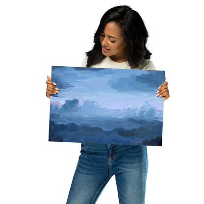"Amusement Park Clouds" Print