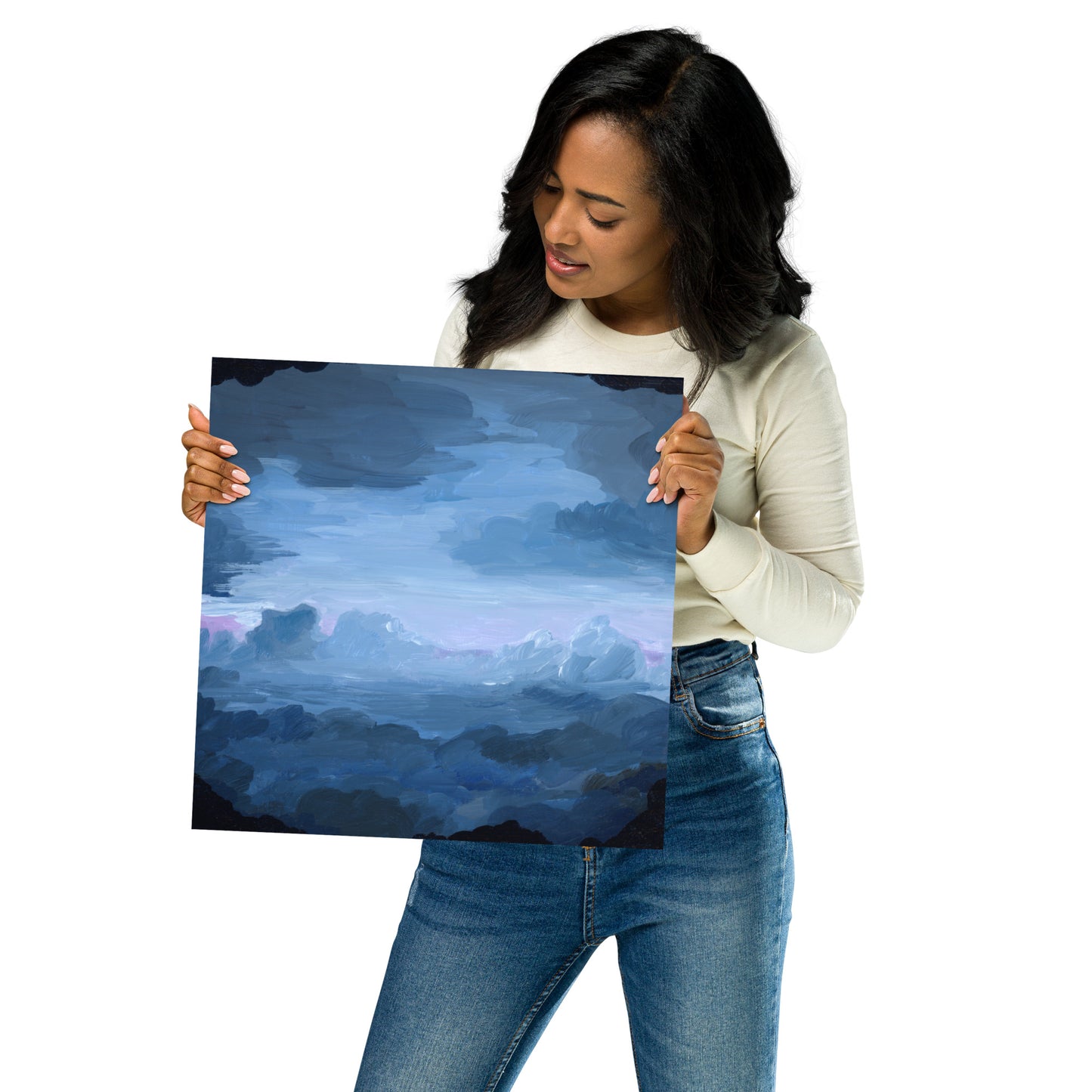 "Amusement Park Clouds" Print