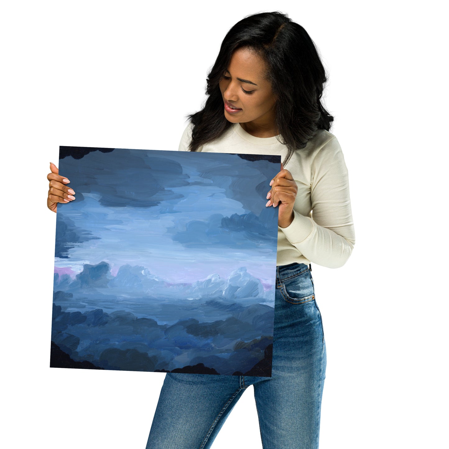 "Amusement Park Clouds" Print