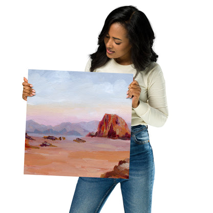 "The Warmth of Sand and Rocks" Print