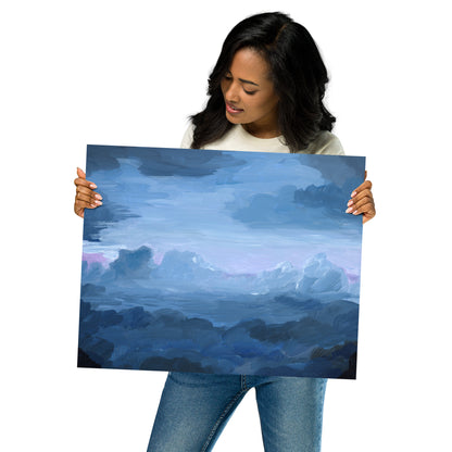 "Amusement Park Clouds" Print