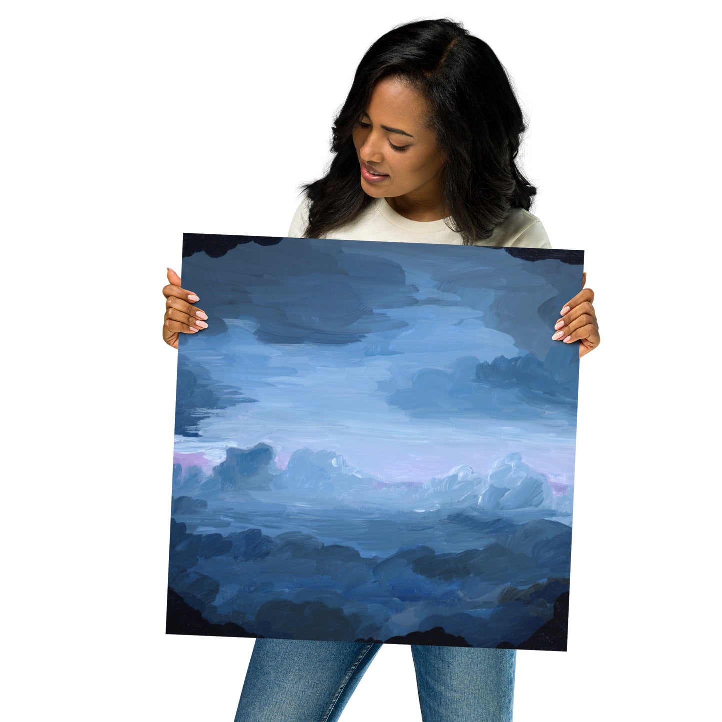 "Amusement Park Clouds" Print