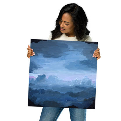 "Amusement Park Clouds" Print