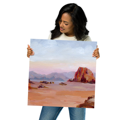 "The Warmth of Sand and Rocks" Print