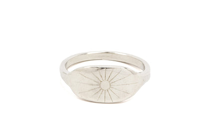 Sunburst Signet Ring
