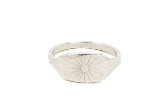 Sunburst Signet Ring