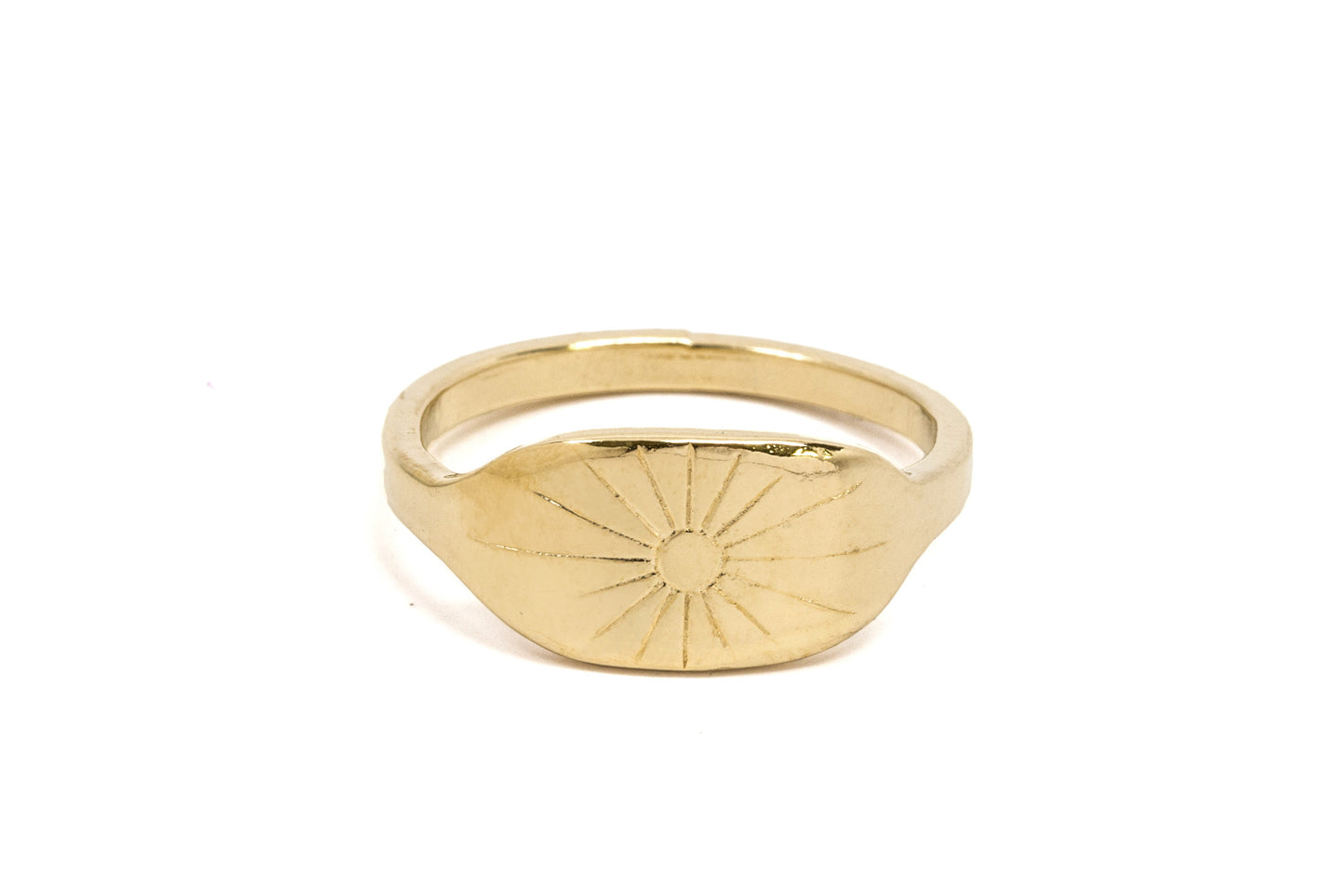 Sunburst Signet Ring