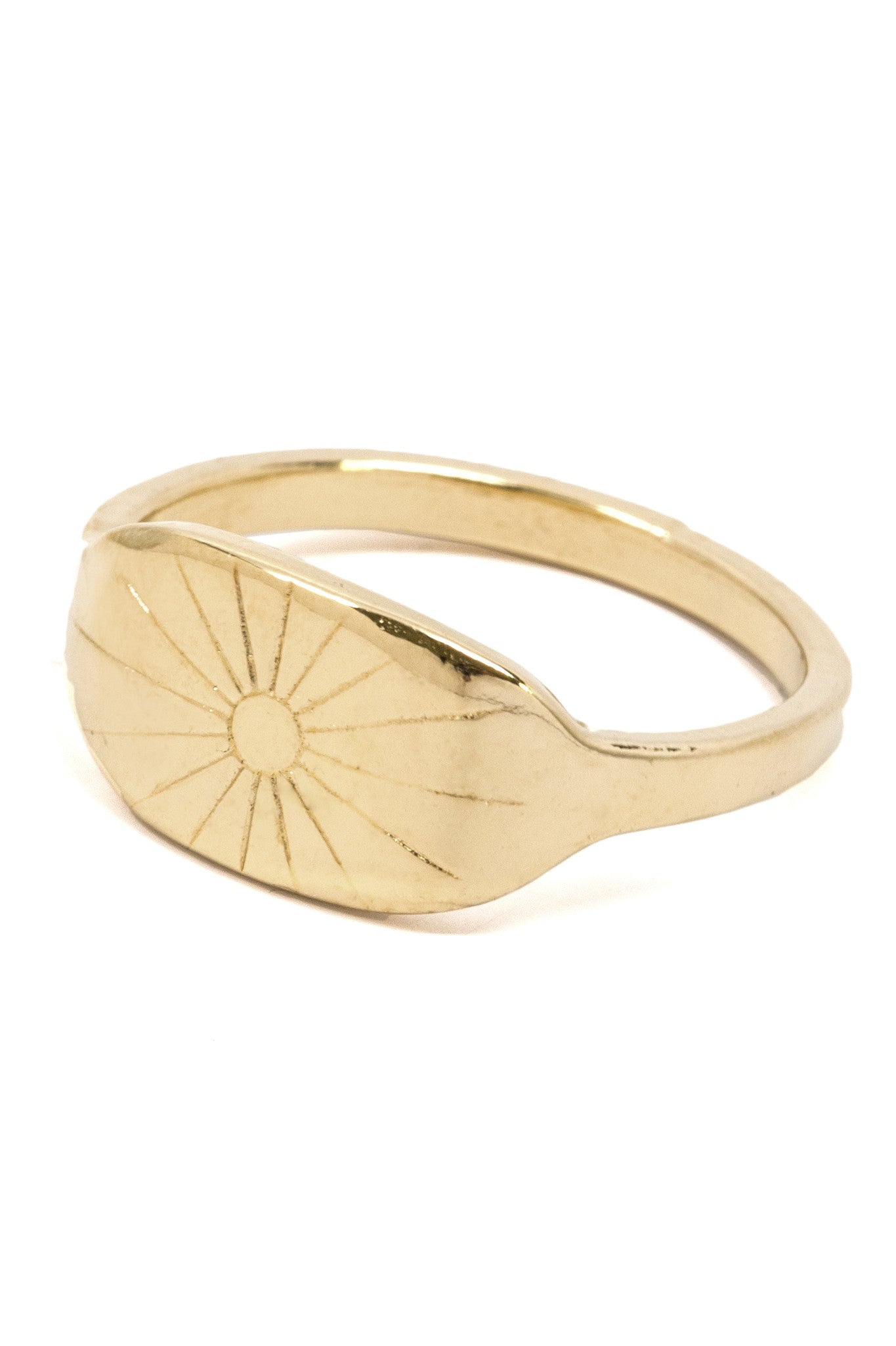 Sunburst Signet Ring