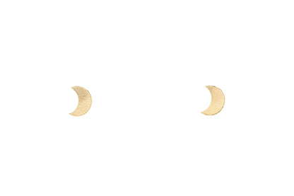 Crescent Moon Studs