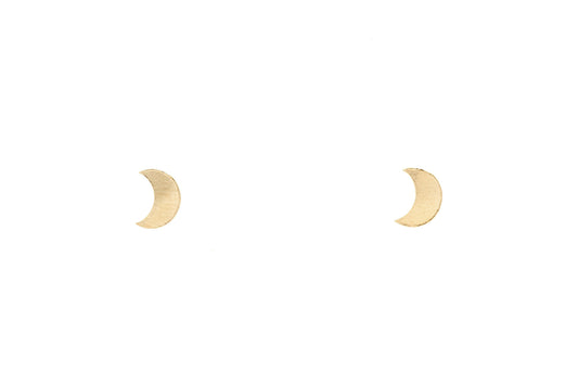 Crescent Moon Studs