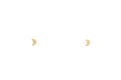 Mini Crescent Moon Studs