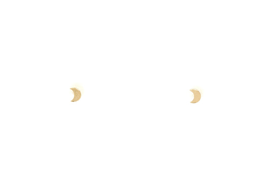 Mini Crescent Moon Studs