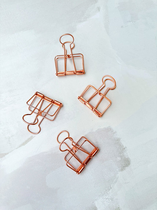 Large Metallic Binder Clips