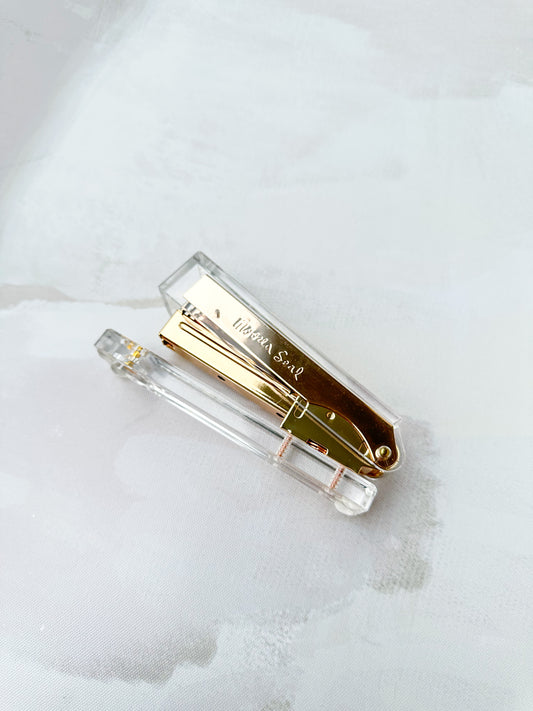 Golden Lucite Stapler