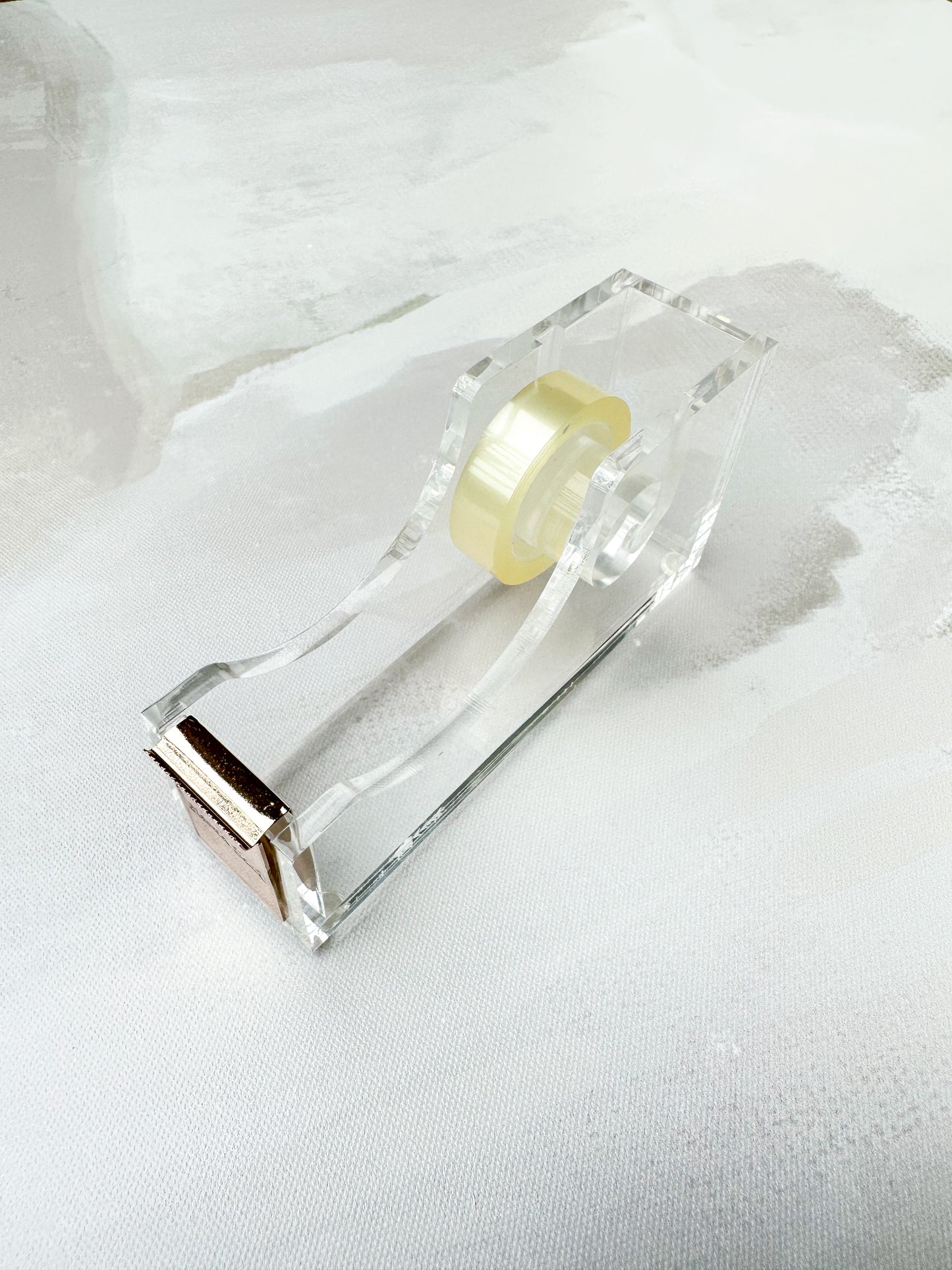 Golden Lucite Tape Dispenser