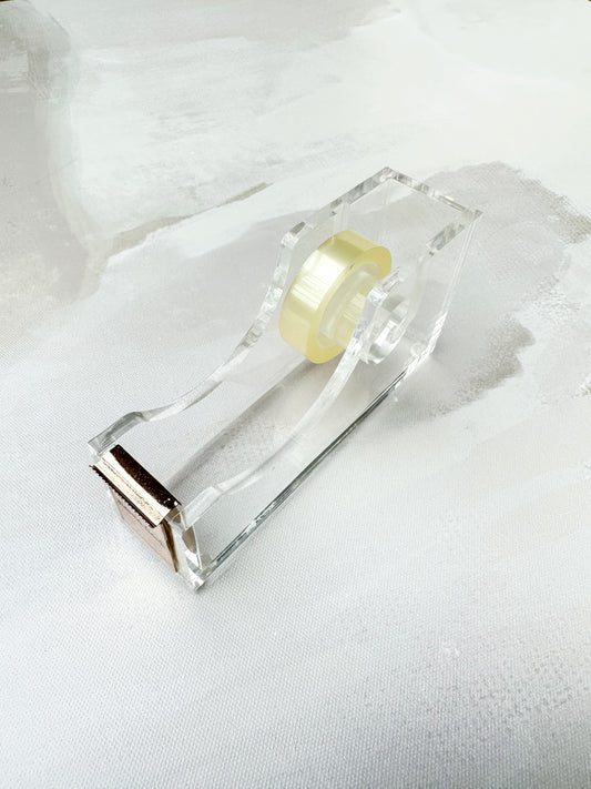 Golden Lucite Tape Dispenser
